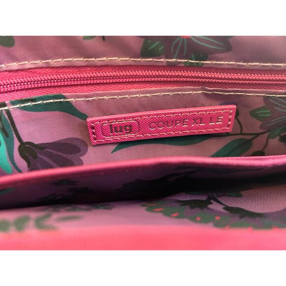 Lug Coupe XL Crossbody Wallet Orchid Quilted Print Sling Bag - Picture 4 of 5